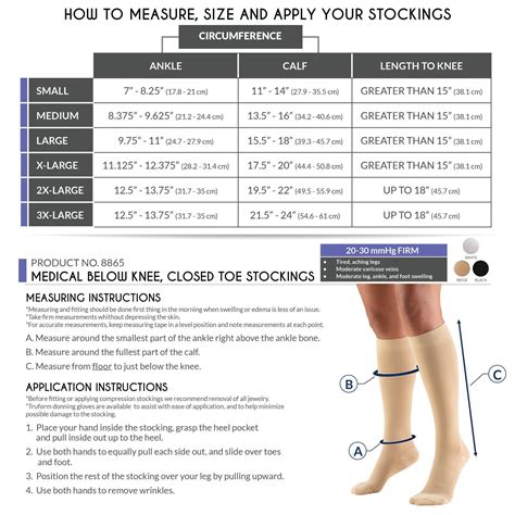 truform compression stockings 20 30|truform stockings size chart guide.